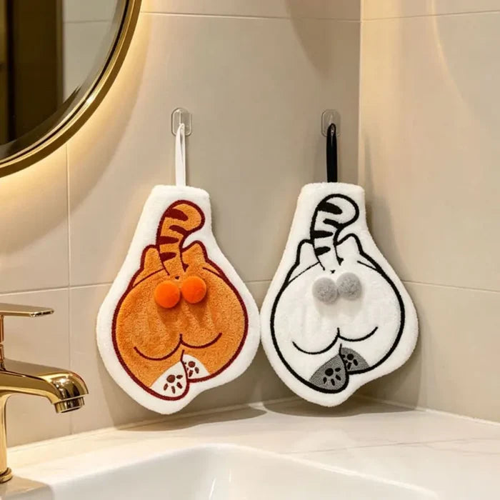 Cartoon Animals Balls Hand Towel