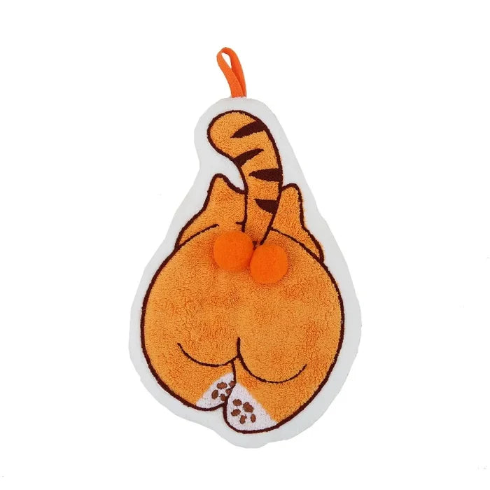 Cartoon Animals Balls Hand Towel