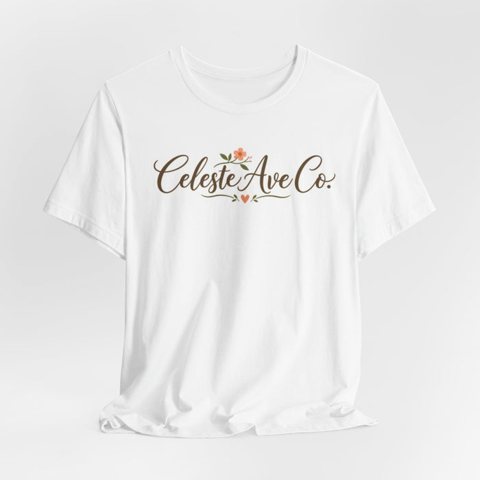 Celeste Ave Co. Floral Logo Tee