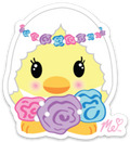 Chicken Family Mom Die Cut Sticker