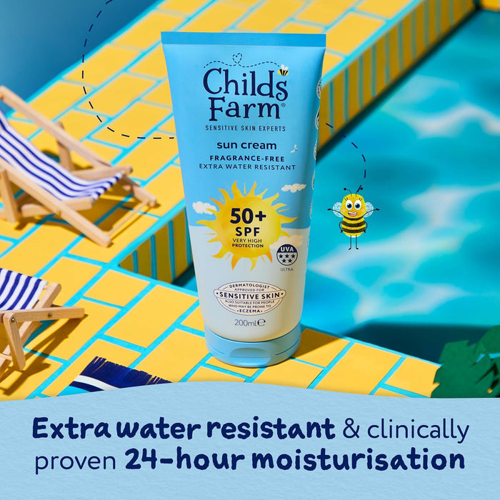 Childs Farm Sun Cream Fragrance Free SPF50 200ml