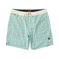 Versatile Roark boardshorts perfect for adventure and travel, displayed in a dynamic outdoor setting.