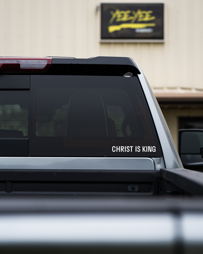 Christ Is King Decal