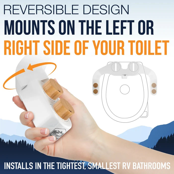 Reversible Design Installation - RV Toilet Bidet Mounting Options | United RV Parts