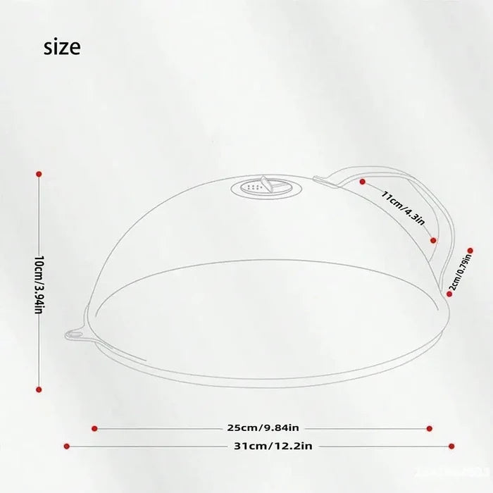 Clear Plastic Microwave Splatter Cover