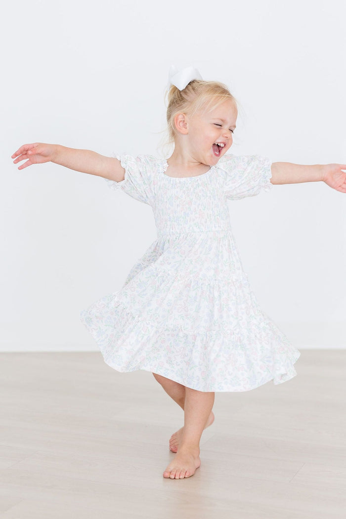 Cloud 9 Smocked Ruffle Dress-Mila & Rose ®
