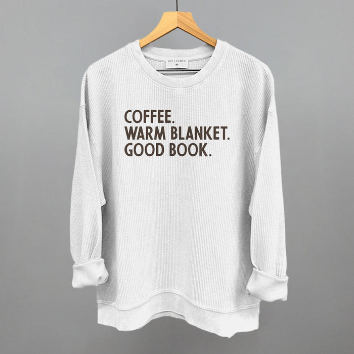 Oversized Corded Crew / White / S