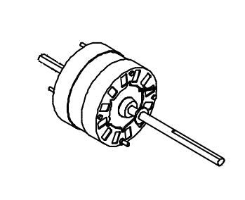 Coleman 1468-3489 Fan Motor Technical Diagram - Schematic View | United RV Parts