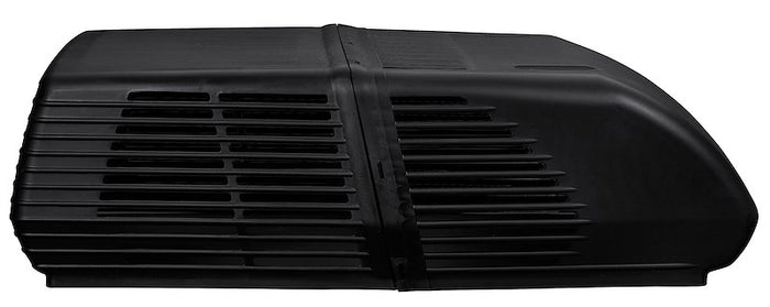 Textured Black Coleman Mach 10 RV AC Shroud Replacement - Side Profile with Vent Louver Detail | United RV Parts