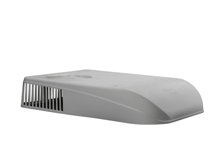 White Coleman Mach 8 RV Air Conditioner Shroud - Side Profile View | United RV Parts