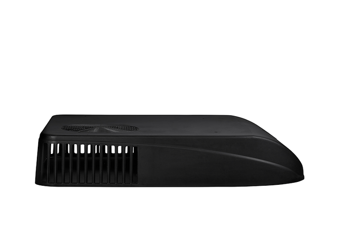 Textured Black Coleman Mach 8 Low-Profile AC Shroud 47233-3291 - Side Profile View | United RV Parts