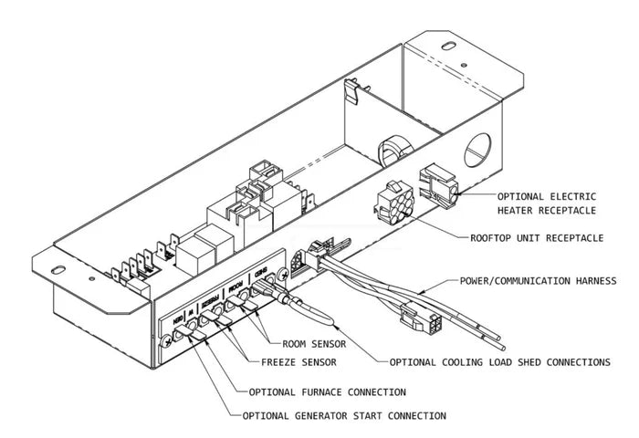 Coleman Mach 9430-754 Control Box Assembly - Internal Component Layout | United RV Parts