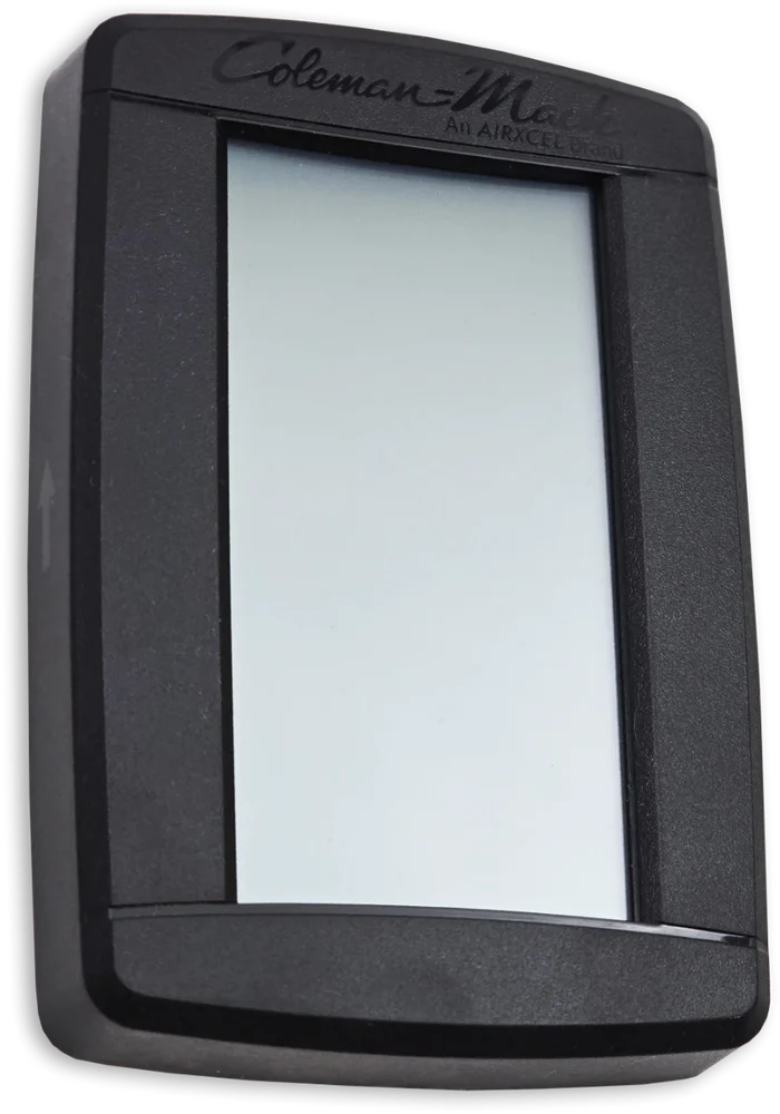 Black Coleman-Mach Thermostat Frame - Front View Without Display | United RV Parts