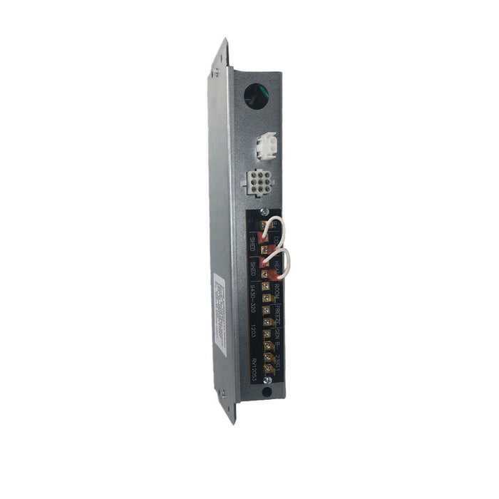 Silver Heat Pump Control Module - Angled View Terminal Strip Edge | United RV Parts