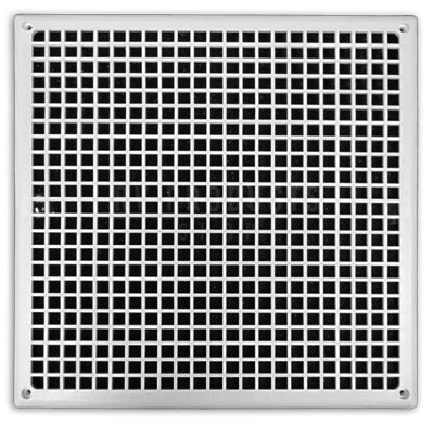 White Plastic Coleman RV Air Conditioner Grille - Front View | United RV Parts