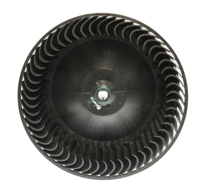 Black Plastic Coleman AC Blower Wheel 1472A1181 - Front View with J-Hook Blades | United RV Parts