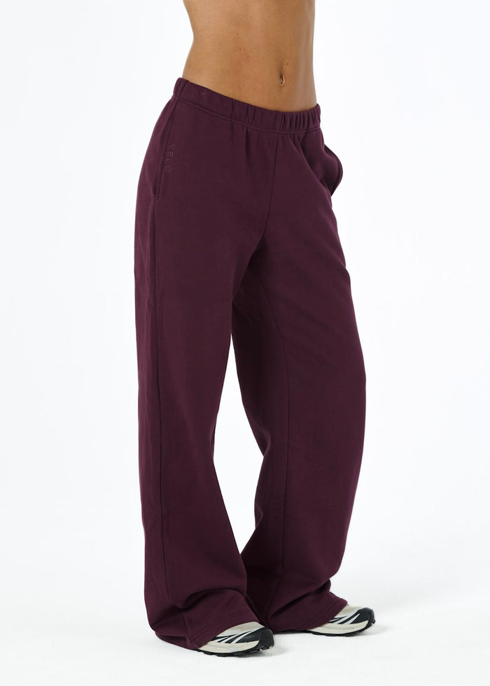 COMFORT TRACK PANTS - PLUM