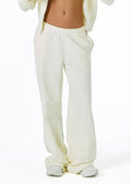 COMFORT TRACK PANTS - VANILLA