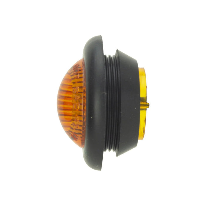 Amber LED Bullet Light CMD-003-183AA - Side Profile with Black Rubber Grommet | United RV Parts