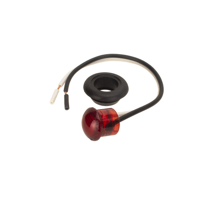 Red CMD-003-183RR LED Bullet Light with Rubber Grommet and Wiring - Full Kit View | United RV Parts