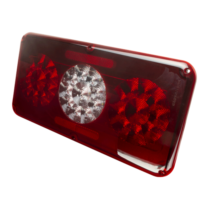 Red Command Electronics LED Triple Tail Light CMD-0033000MI - Front View | United RV Parts