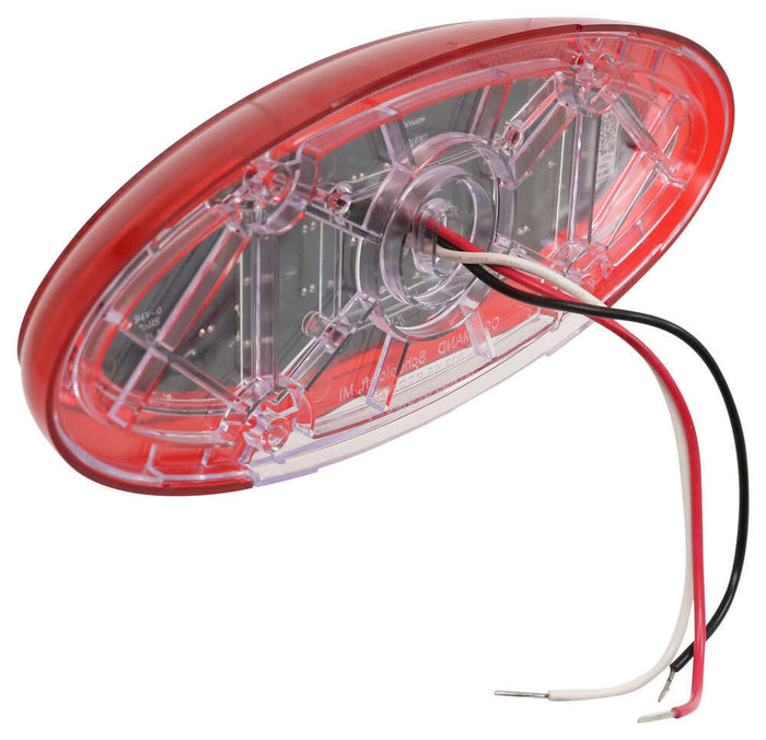 Command Electronics CMD-003-85 Oval LED Light - Back Housing Detail with Wiring Harness | United RV Parts