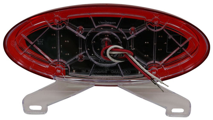 Command Electronics Oval LED Light CMD-003-85L Internal Wiring - Back View | United RV Parts