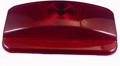 Red Rectangle Stop Tail Turn Light Lens - Top View | United RV Parts