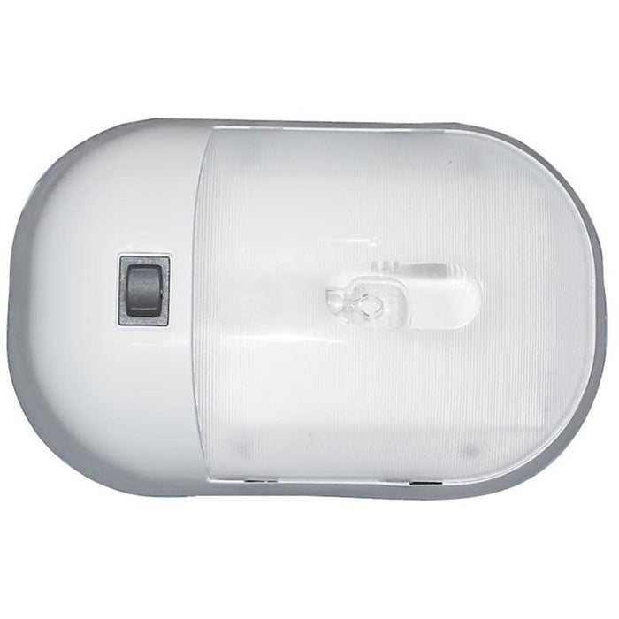 Command Electronics CMD-001-901XPB Omega Dome Light Clear Lens - Top View | United RV Parts