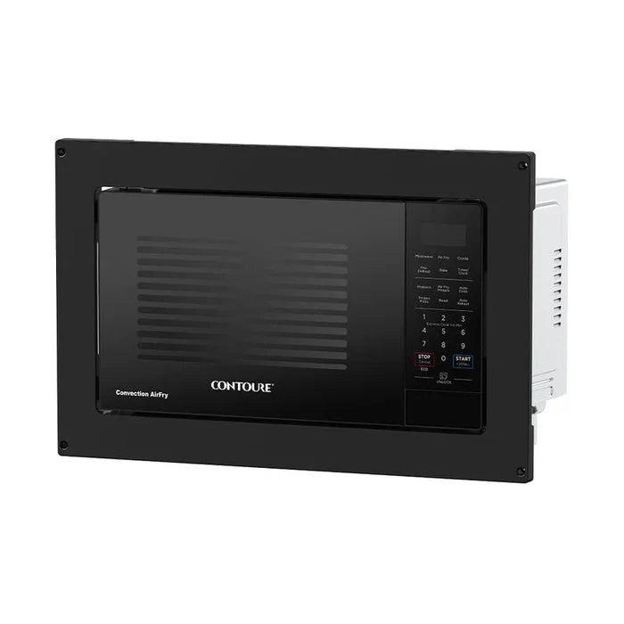 Black Contoure RV-955BK-AF Air-Fry Convection Microwave - Right Side View | United RV Parts