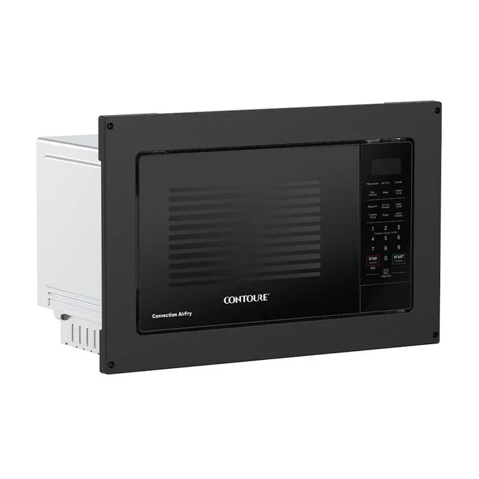 Black Contoure 0.9 Cu Ft Convection Microwave - Left Side View | United RV Parts