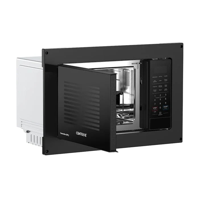 Black Contoure RV-980B Microwave Interior - Open Door View | United RV Parts