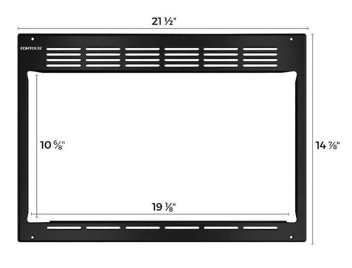 Contoure TK-955BK Trim Kit Dimensions - Technical Drawing | United RV Parts