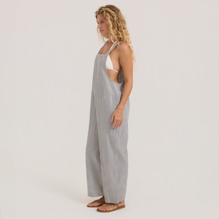 Roark durable one-piece overall, ideal for adventure and travel, displayed in neutral tones.