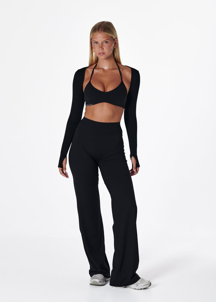 COTTON BOLERO - BLACK