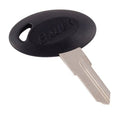 Black Bauer 300 Series Key Blank with Silver Metal Blade - Angled View | United RV Parts
