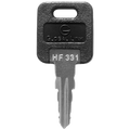 Black FIC Key Blank HF331 Global Link Bauer RV Lock Key - Front View | United RV Parts