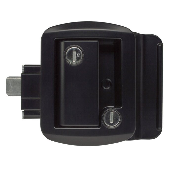 Black Global Link Classic Pro RV Door Lock - Front View | United RV Parts