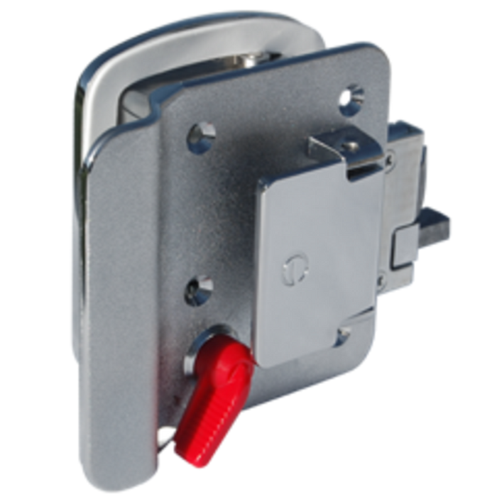 Chrome Global Link Classic Pro RV Door Lock - Back View Interior | United RV Parts
