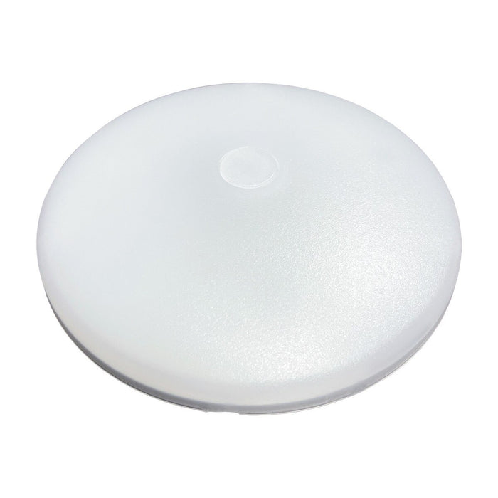 White Round LED RV Interior Ceiling Light DL-0016274-C4-1PK - Top Angle View | United RV Parts