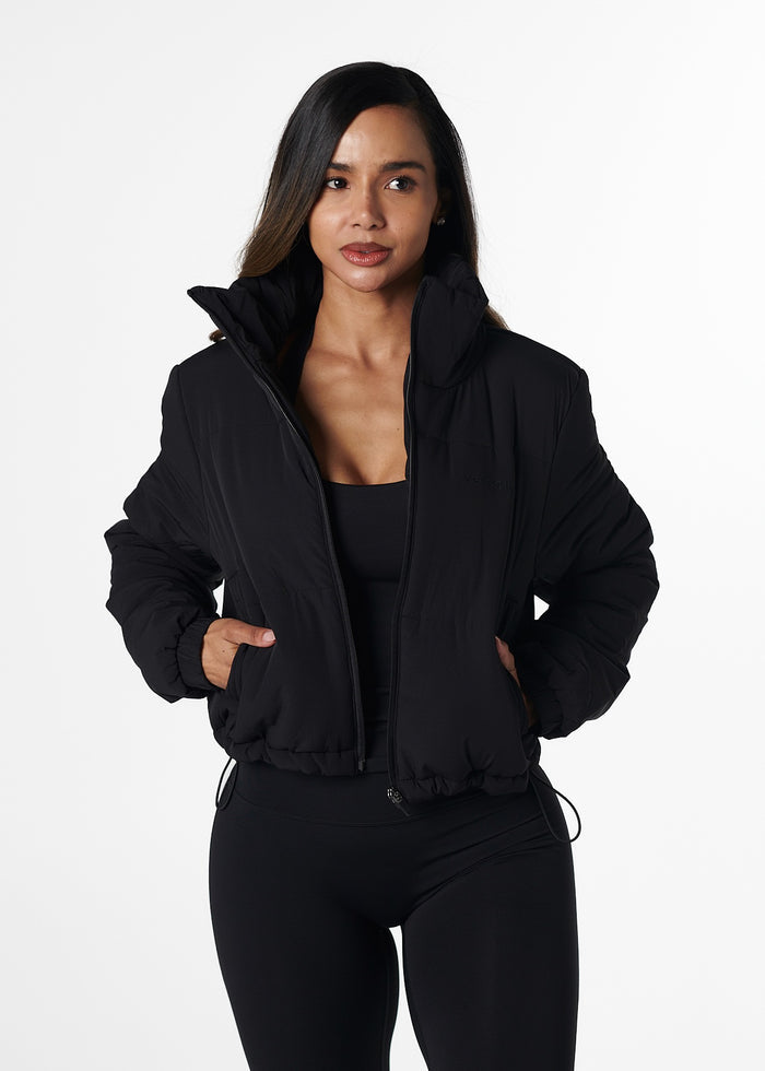 CROPPED PUFFER - BLACK