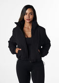 CROPPED PUFFER - BLACK