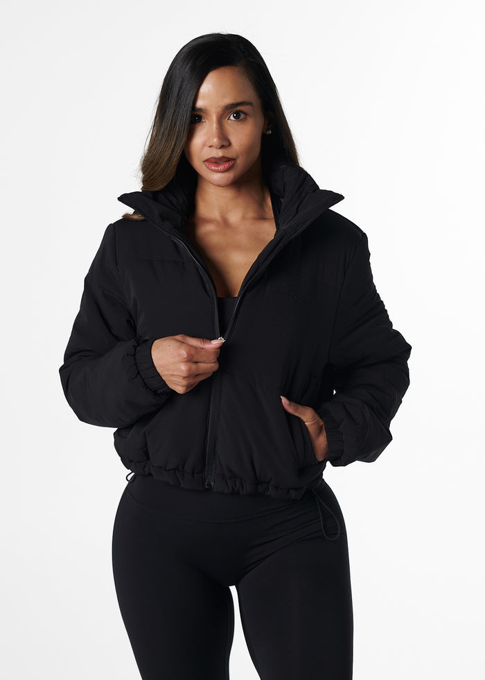 CROPPED PUFFER - BLACK