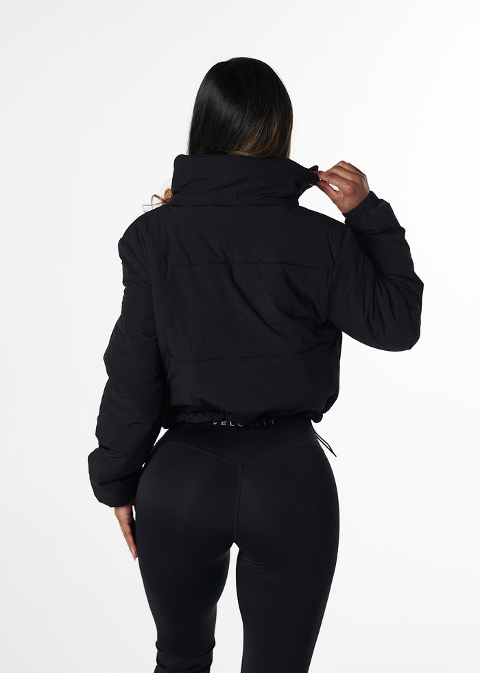 CROPPED PUFFER - BLACK