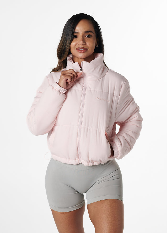 CROPPED PUFFER - PINK