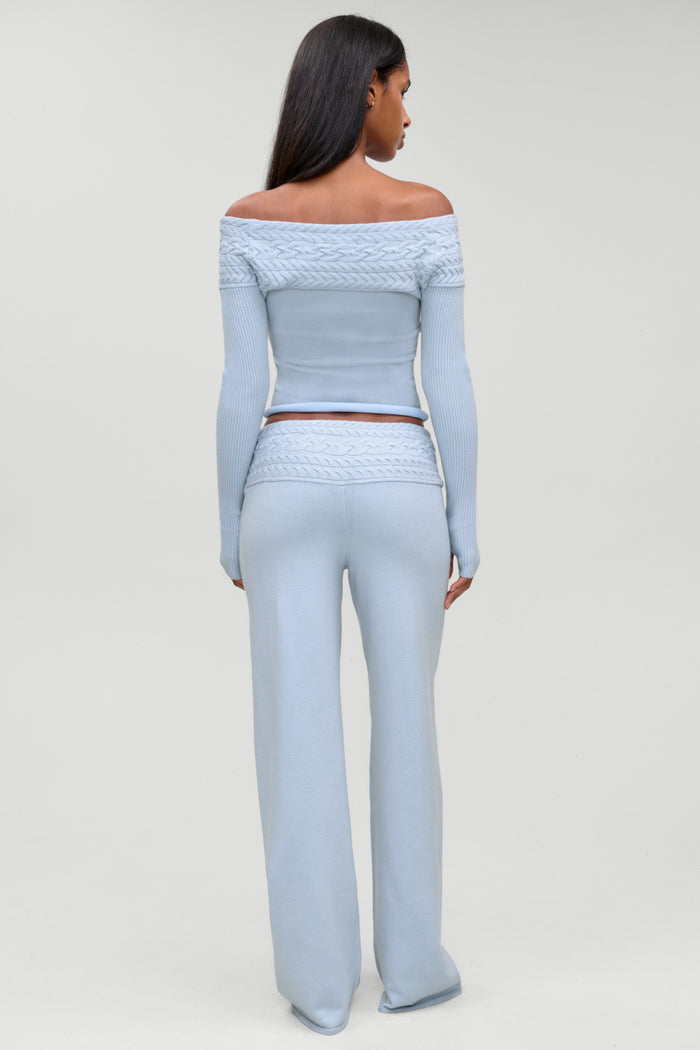 Crosby Cloud Cable Knit Pant - Horizon
