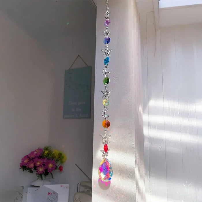Crystal Wind Chime Rainbow Maker Sun Catcher Dream Catcher Pendant