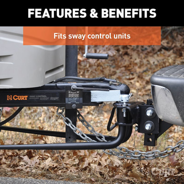 Black Curt Sway Control System Installed on Trailer Hitch | United RV Parts