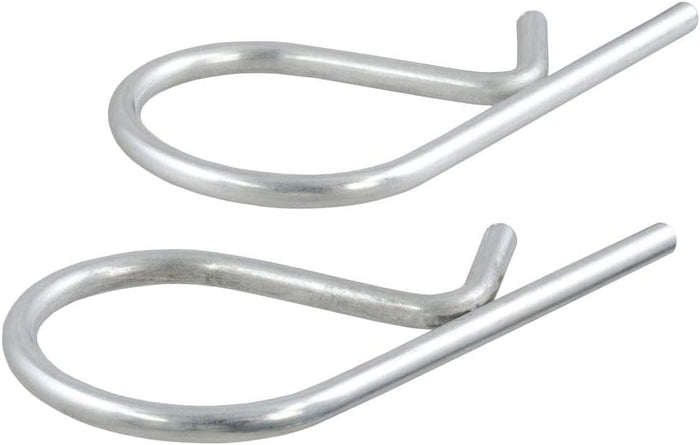 Curt 17201 Galvanized Steel R-Clip Retaining Pins for Trailer Sway Control Ball - Close-Up Detail | United RV Parts