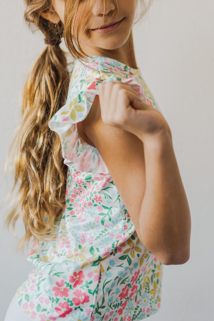 Daffodils S/S Ruffle Tee-Mila & Rose ®